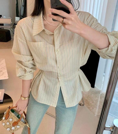 Casual Cotton Stripes Formal Shirts